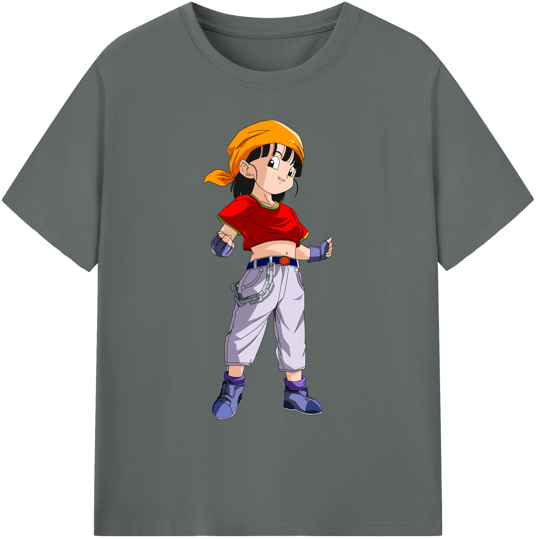（画像用） ドラゴンボール パン DRAGON BALL Pan 綿100％ メンズ半袖Tシャツ｜肌触りやわらか＆通気性
